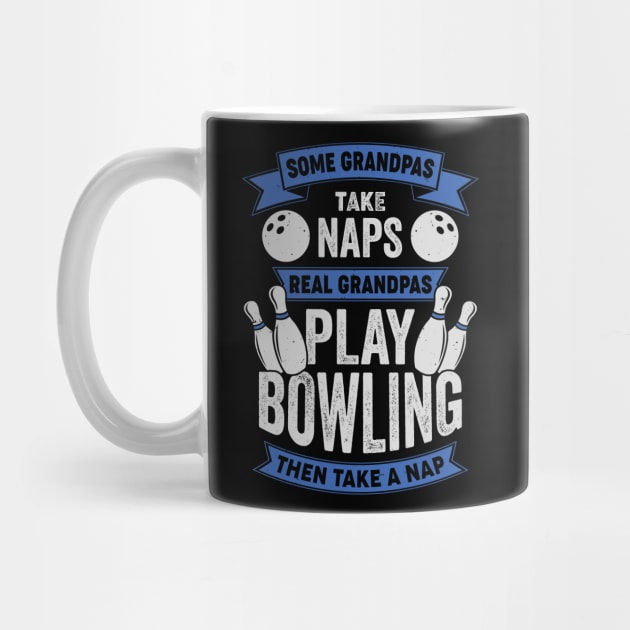 Funny Bowling Grandpa Bowler Grandfather Gift by Dolde08